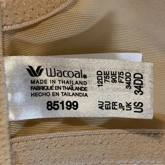 Wacoal Women's Crossbody Adjustable Strap Lace Scroll Floral Bra Size 34DD - Picture 7 of 13